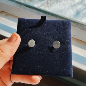 Sterling Silver Circle Studs